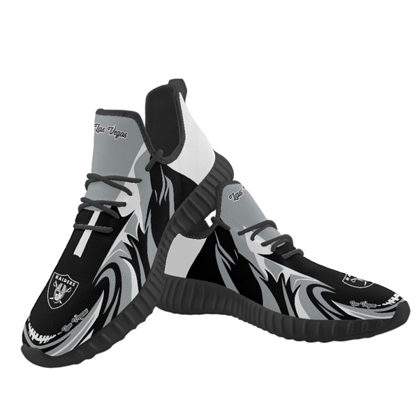 Men's Las Vegas Raiders Mesh Knit Sneakers/Shoes 021